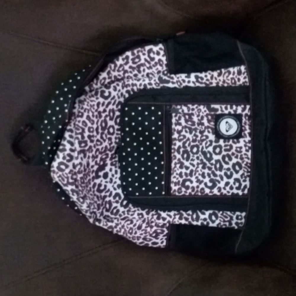 Roxy Animalprint Backpack Wear Your Heart On Your Sleeve